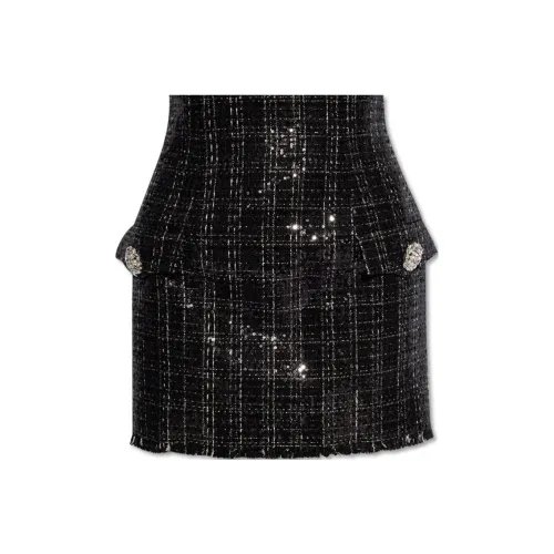 BALMAIN Повседневные короткие юбки Женские Черный