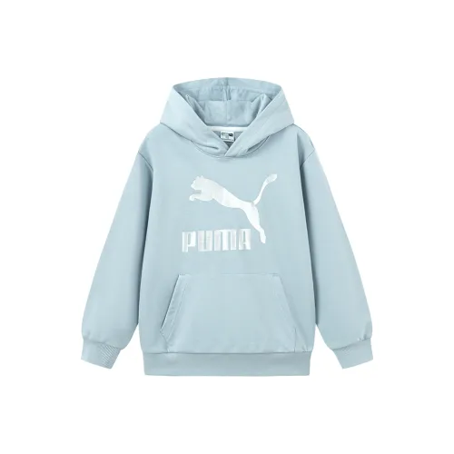 PUMA Свитшот Sportstyle Collection CLASSICS Big Logo Свитшот Джинсовый Светло-Синий Детский