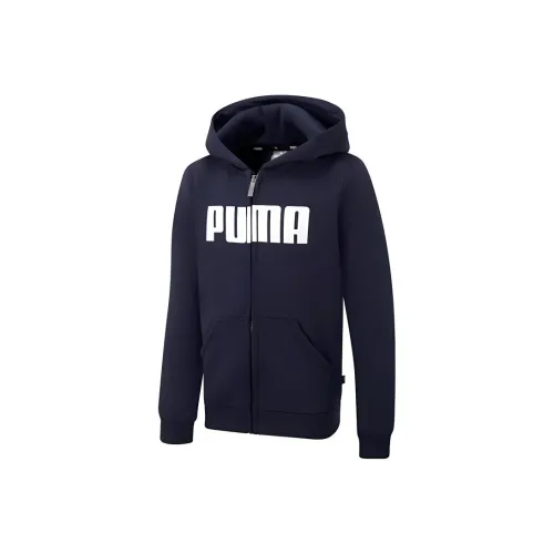 PUMA Свитшот Морской Синий Детский