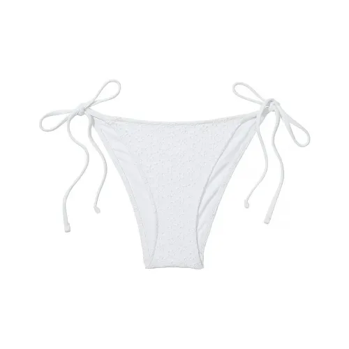 Victoria's Secret Розовый BY FRANKIES BIKINIS Bridgette Люверс Бикини Низ WE Плавки Женские Белые