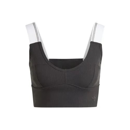 Adidas Originals TAPE BRA TOP Спортивное белье Женское Черное