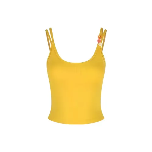 MEIJIAO Желтые Женские Майки