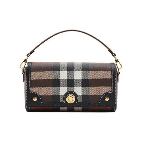 Burberry Сумка Note С Жесткой Ручкой Съемная Кожаная Ручка Съемный Регулируемый Ремень Через Плечо Магнитная Застежка-клапан