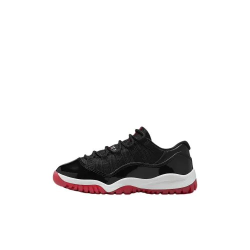 Jordan Air Jordan 11 Детские баскетбольные кроссовки Low Топ Черный Kids
