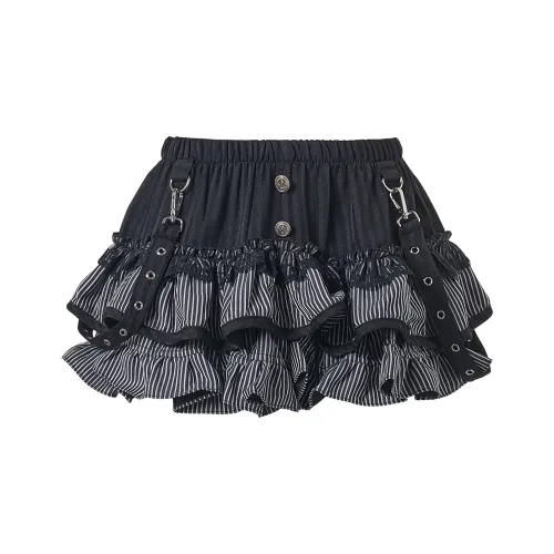 FOASIS Повседневные короткие юбки Женские Черный