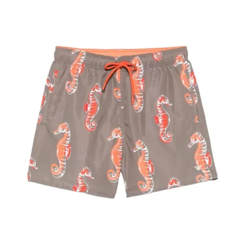 EMPORIO ARMANI SS25 Пляжные шорты Мужские Многоцветные