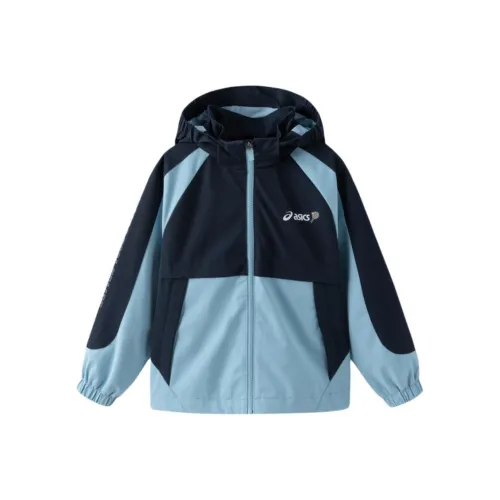 Asics Sports Performance Куртки Пальто Спокойный Синий Подростки