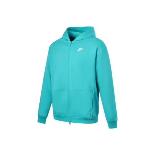 Nike Толстовка SportswearClub Флис OVERSIZE Кактус Зеленый Белый Подростки