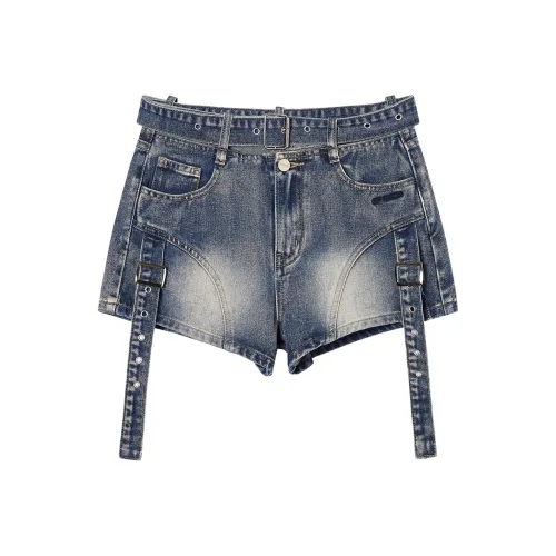 EPTISON WOMAN Джинсовые шорты женские, цвет джинсовый синий