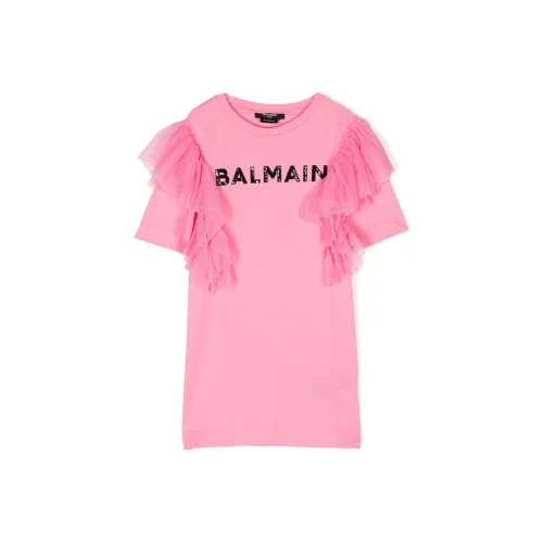 BALMAIN Розовые Платья для Девочек