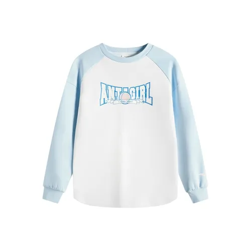 Antakids Толстовка Pure White Distant Blue Подростки