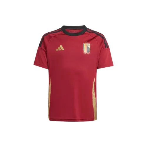 Adidas Бельгия Детский Топ Красный Подростки