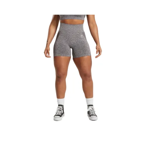 GYMSHARK Спортивные шорты Женские Серый Фиолетовый