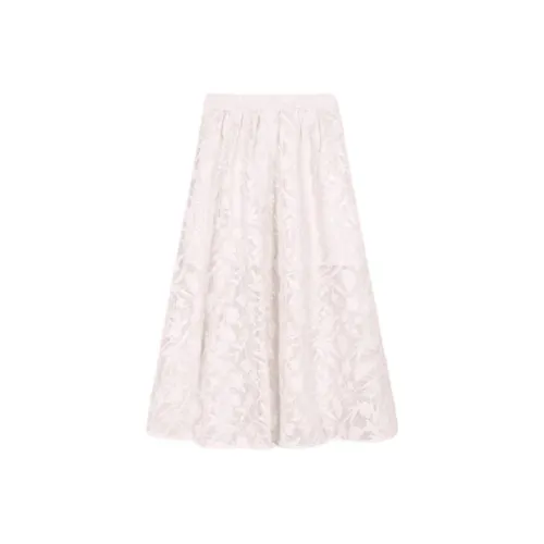 Maje Повседневный Длинный Юбка Женская Бежево-Желтая