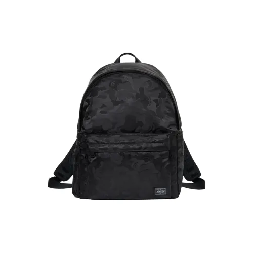 A BATHING APE PORTER Collaboration Полиэстер Рюкзак Унисекс Черный