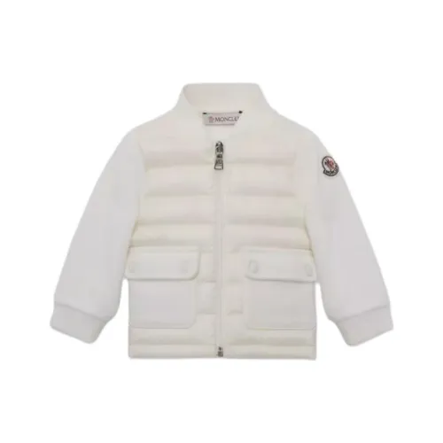 Moncler Пуховик Детская одежда Утепленный ZIP UP Толстовка Белый Infant And Toddler