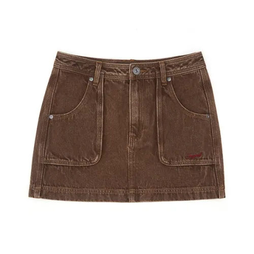 JOYRICH Джинсовые короткие юбки Женские Хаки