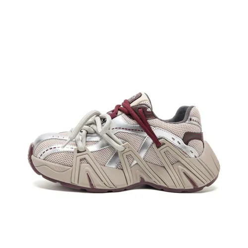 MALEMONKEY Износостойкий Дышащий Легкий Увеличивающий Высоту Низкий Топ Кроссовки с Толстой Подошвой Женские