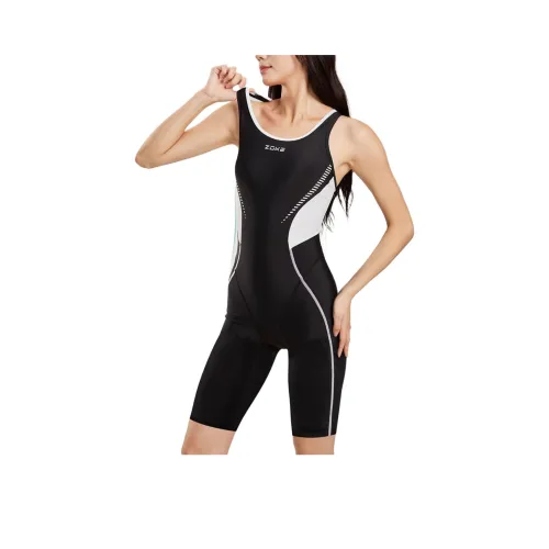 ZOKE Ван-Пис Купальник Женский Черный Белый