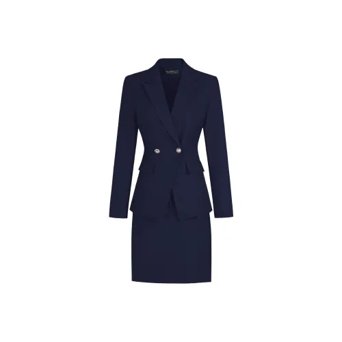 DonnaZilan Комплект с юбкой Женские Темно-синий