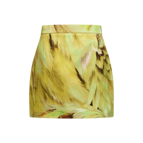 Roberto Cavalli Повседневные короткие юбки Женские Светло-зеленый