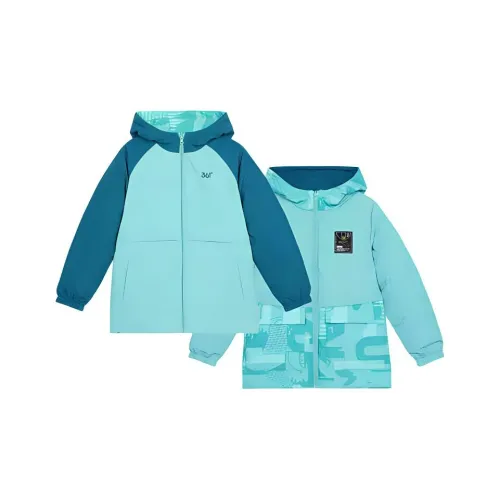 361°KIDS Down Jacket Бирюзовый Классический Черный Подростки