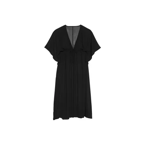 Victoria's Secret Стиль Positioning! Прозрачный Crinkle Caftan Черный ван-пис купальник женский черный