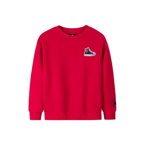Конверс Свитшот Конверс Красный Подростки