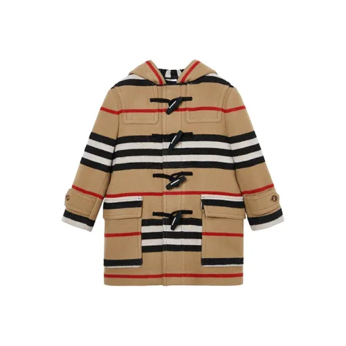 Burberry Полосы MID Длина Нейлон Пальто Весна-осень Зимний