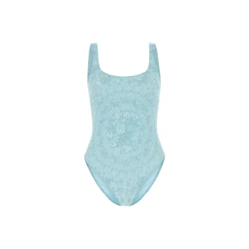 VERSACE SS24 Ван-Пис Купальник Женский Синий