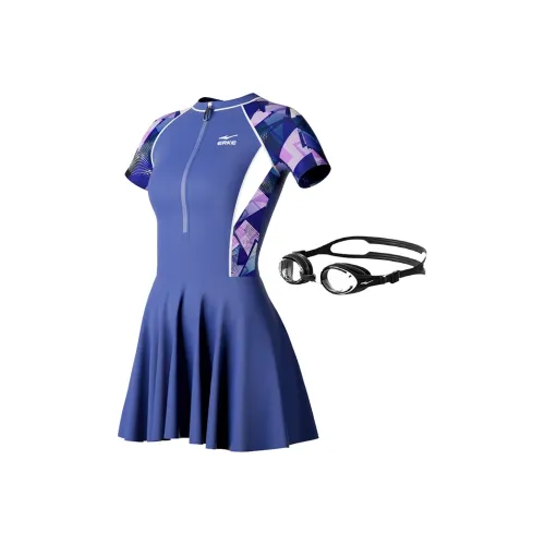 Эрке Купальник + Очки для плавания Женские Ван-Пис Купальники