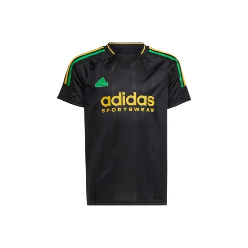 Adidas TIRO NATIONS PACK Черный Школьный возраст Рубашка с коротким рукавом