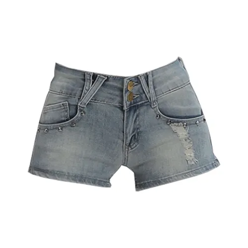Concubine Zhu Джинсовые шорты Женские Nai Синий