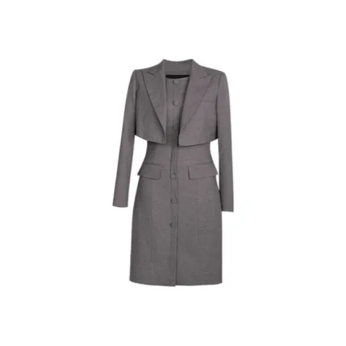 ROEYSHOUSE Комплект с юбкой женский серый