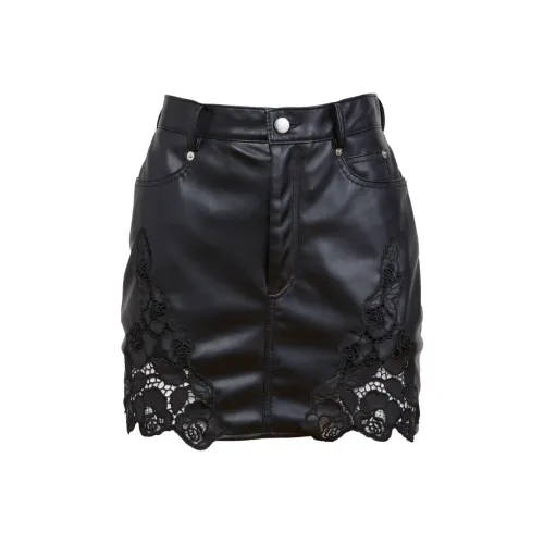 FLEUR DU MAL FW24 Повседневные короткие юбки Женские Черный