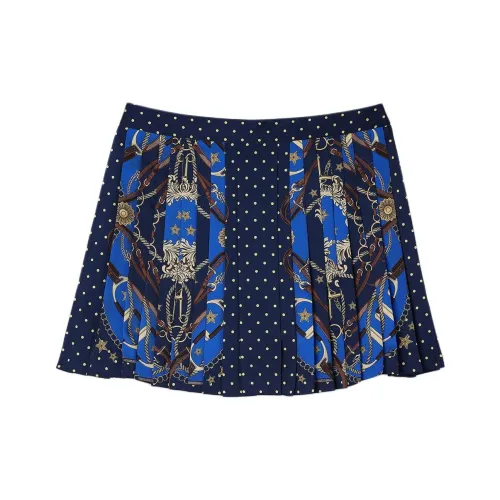 Sandro Повседневные короткие юбки Женские Синие