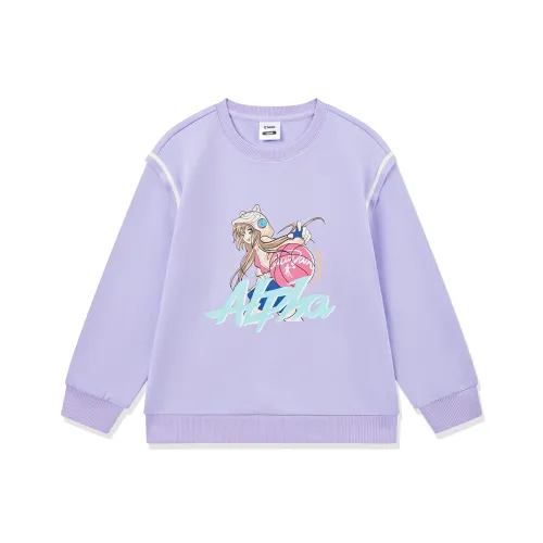 QIAODAN Толстовка Снег Фиолетовый Подростки