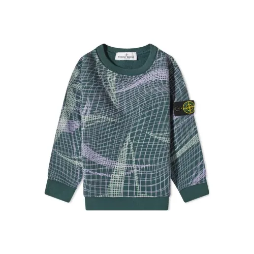 STONE ISLAND Зеленый Kids Свитеры