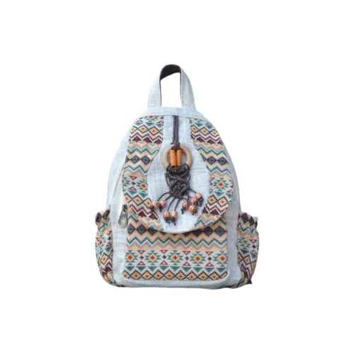 NANXIAOXIANG Хлопок лен ткань рюкзак женский экрю