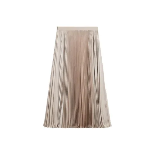 THEORY Повседневный Длинный Юбка Женские Мягкий Золото