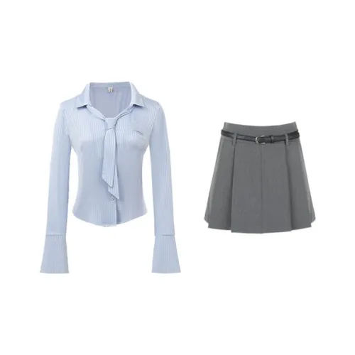 Ice Cream And Whale Осенний комплект с юбкой для женщин