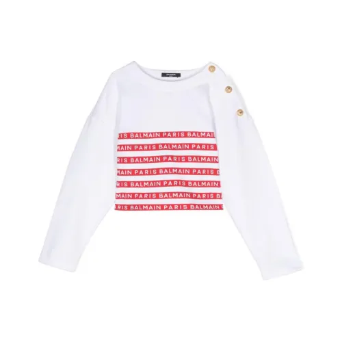 BALMAIN Белый Kids Свитшоты