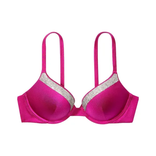 Victoria's Secret Very Sexy SHINE Комбинированный PUSH Up Бикини Топ Berry Blush Бикини Женские Berry Red