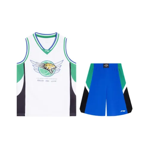 LINING YOUNG Спортивная баскетбольная коллекция Буква Геометрический узор Умеренный Повседневная спортивная одежда Лето Детский