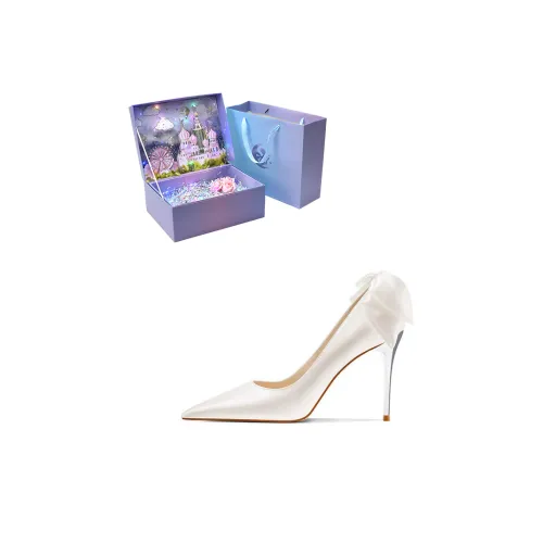 ROBINHOOD Замок Эксклюзив 3D Коробка Узкий каблук Высокие каблуки Женские