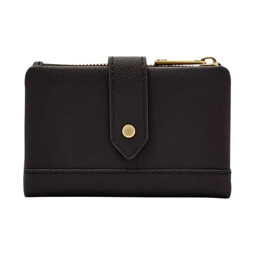 FOSSIL Кожа Кошелек Женские Черный