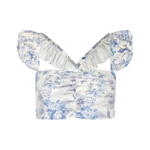 Selkie Коллекция SS24 Бикини Женские Birds In Cannes Лесной Принт