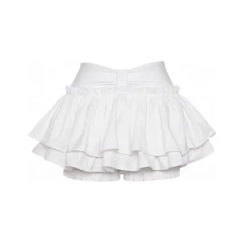 KYKW Повседневные короткие юбки Женские Белые