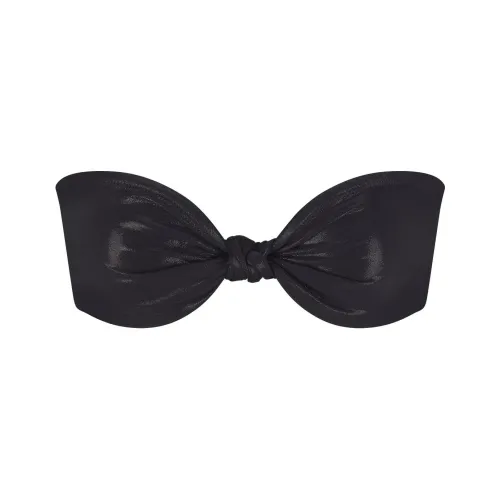 SKIMS Жидкость SHINE Плавание КНОТТЕД Бандо Бикини Топ Бикини Женские Оникс Оникс