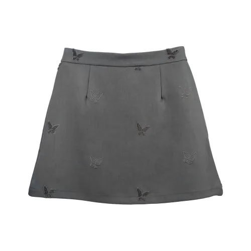 MJ STYLE Повседневная короткая юбка женская серая